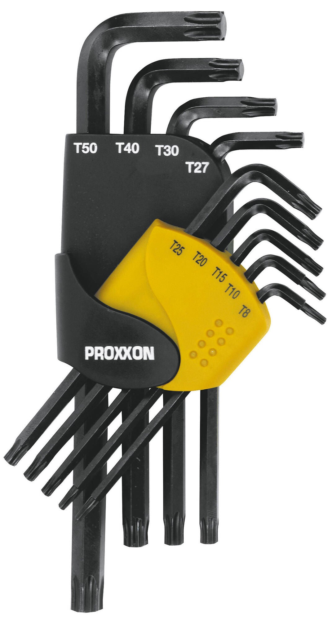 Proxxon hoeksleutel set angle wrench set torx 9-piece