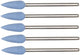 Proxxon polierstift-set silicone polisher 5pcs floor shape