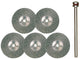 Proxxon stahldrahtrundbürstensatz stainless steel round bru d=22mm 5 pcs.