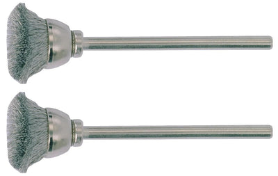Proxxon pinselbürste brushes w.shaft 2pcs d=13mm stainless
