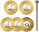 Proxxon drahtrundbürstensatz brass round brush set d=22mm 5 pcs.