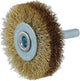 Norton stahldrahtrundbürste round brush with 6mm shaf 50x15 brass
