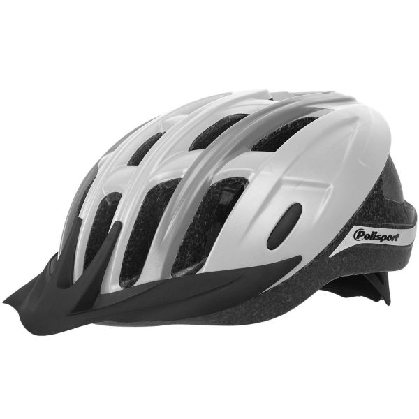 Polisport ride in fietshelm m 54-58cm wit grijs