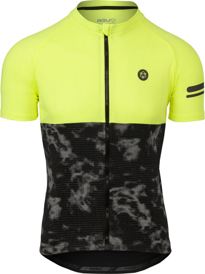 Agu duo fietsshirt essential heren - geel - s