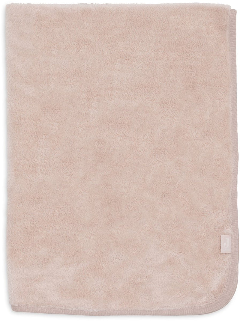 Jollein baby deken wieg 75x100cm basic sherpa jersey silk rose