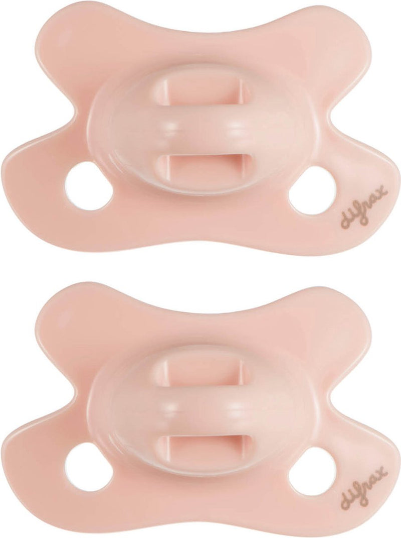 Difrax natural fopspeen - newborn - roze lichtroze - 2 stuks