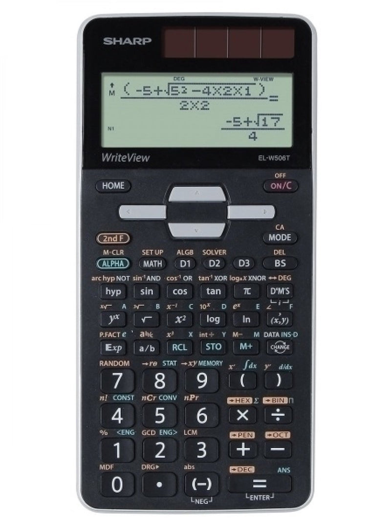 Sharp wetenschappelijke rekenmachine - zwart - 1x lr44 batterij
