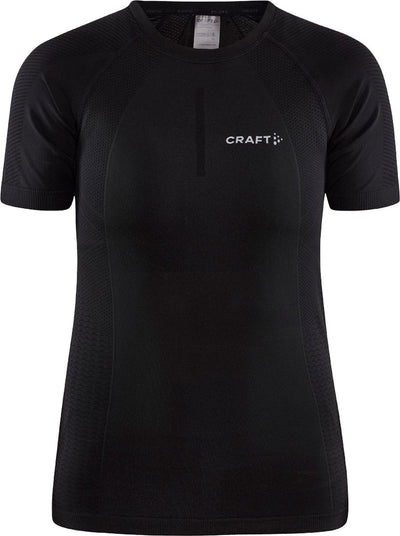 Craft active cool intensity ss w dames thermoshirt - zwart