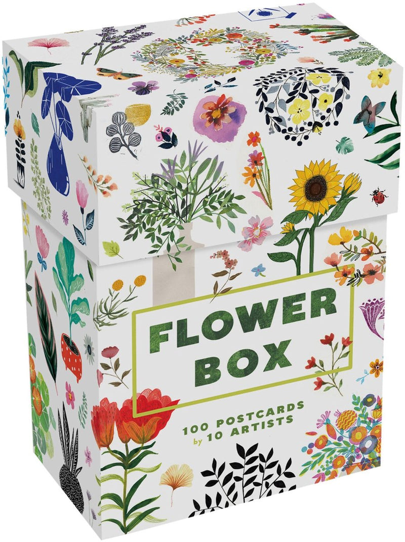 Princeton architectural press flower box - 100 postcards by 10 artists - 12 x 17 cm