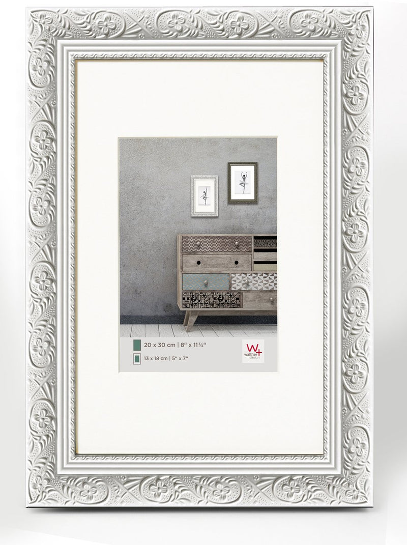 Walther barock - houten lijst - fotoformaat 30x40 cm - wit