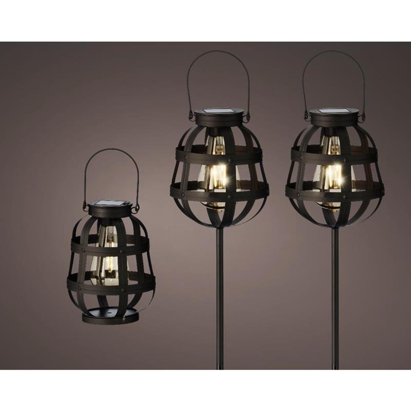 Lumineo led solar lantaarn set a 3