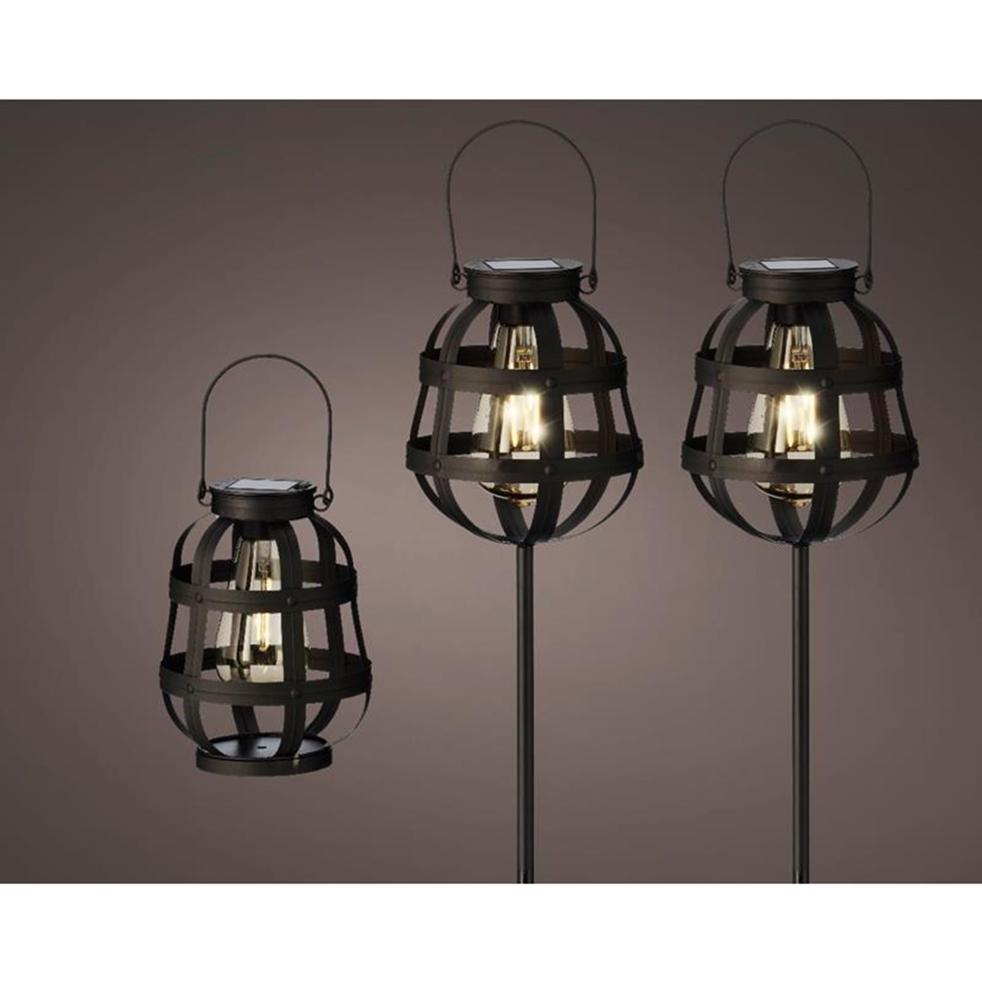 Lumineo led solar lantaarn set a 3
