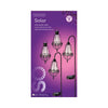Lumineo led solar lantaarn set metaal 4 -delig