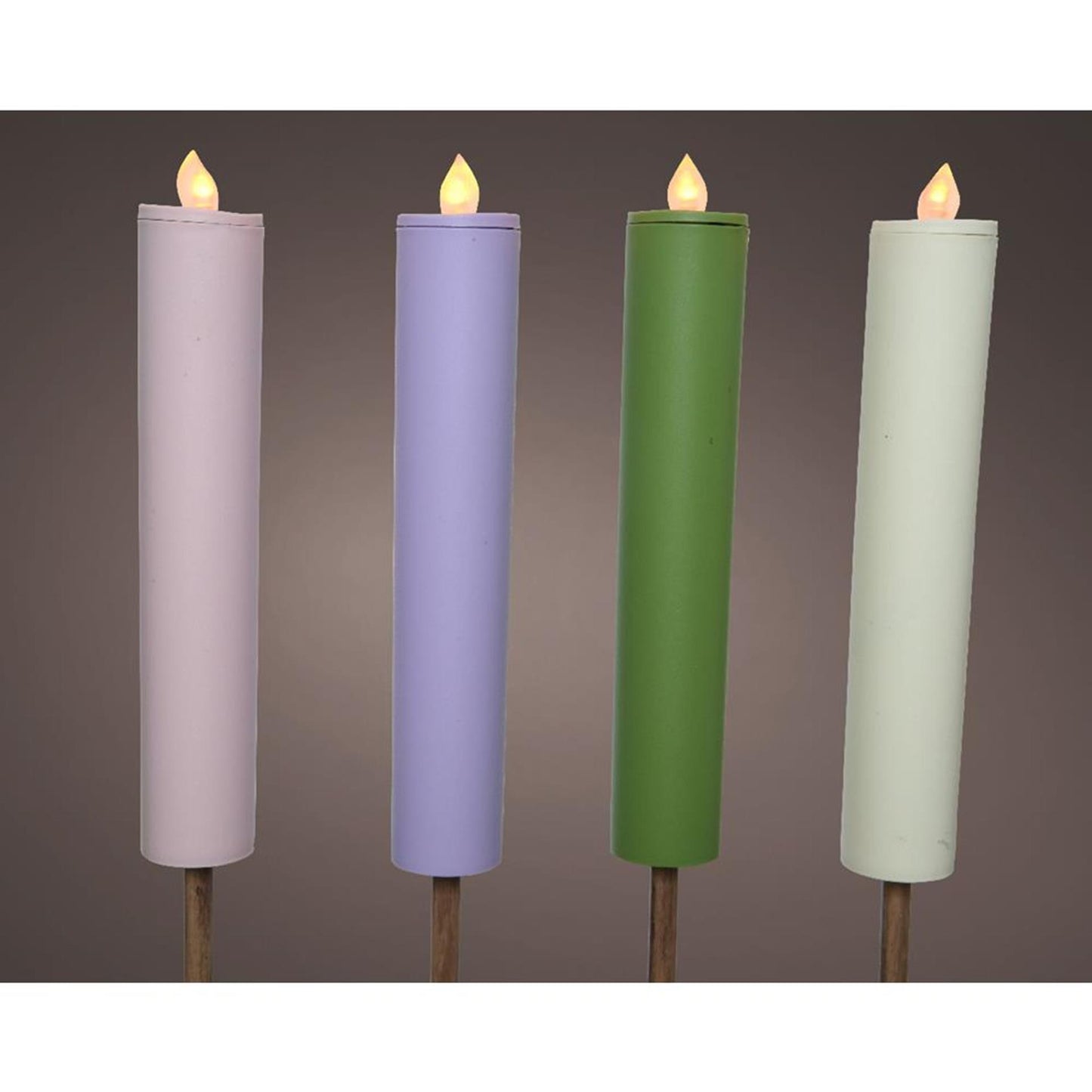 Lumineo solar fakkel kunststof dia4-h90cm verkrijgbaar in 4 verschillende kleuren