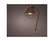 Lumineo led balkonverlichting metaal ø22-h47.5cm op batterij met 6 uurs timer bruin