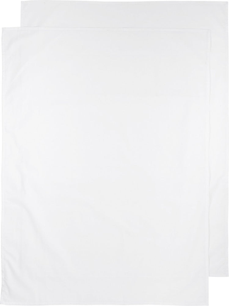 Meyco baby uni ledikant laken - 2-pack - white - 100x150cm - 0.3 tog