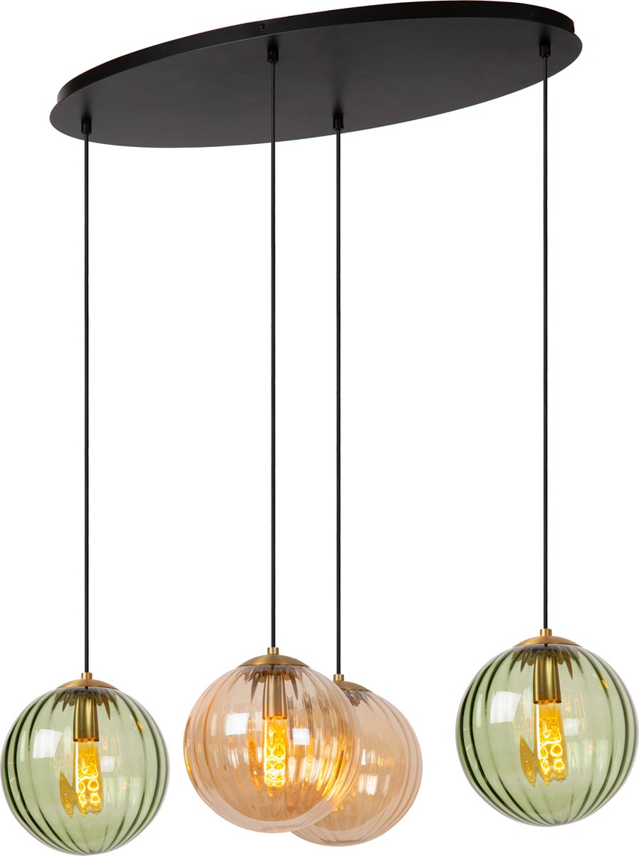 Lucide monsaraz - hanglamp - 4xe27 - groen