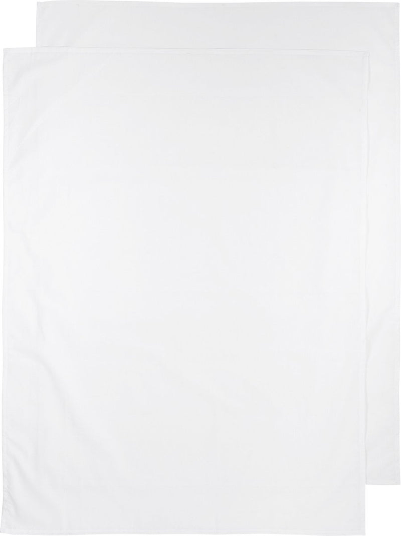 Meyco baby uni ledikant laken - 2-pack - white - 100x150cm - 0.3 tog