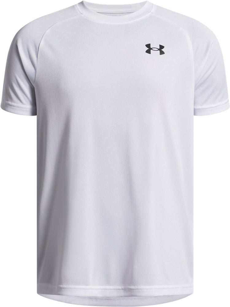 Under armour ua tech 2.0 ss-wht jongens sportshirt - wit - zwart