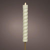 Lumineo solar fakkel swirl dia4-h90cm wit
