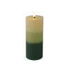 Lumineo led kaars vlamefffect verloop 15cm groen