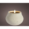 Lumineo led kaars vlameffect dia12cm creme