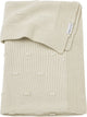 Meyco baby knots ledikant deken - soft sand - 100x150cm - 1.0 tog