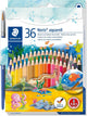Staedtler noris aquarell kleurpotlood - set 36 st + penseel