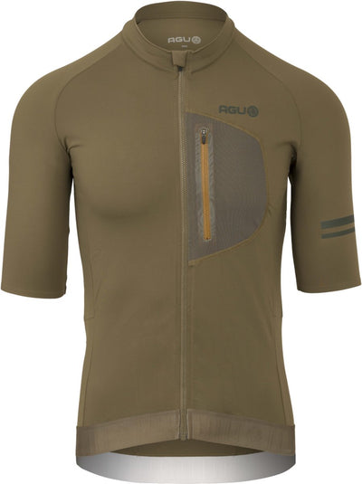 Agu venture gravel fietsshirt heren - korte mouwen - stone moss - maat m