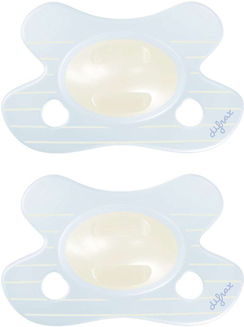 Difrax natural fopspeen - newborn - blauw - 2 stuks