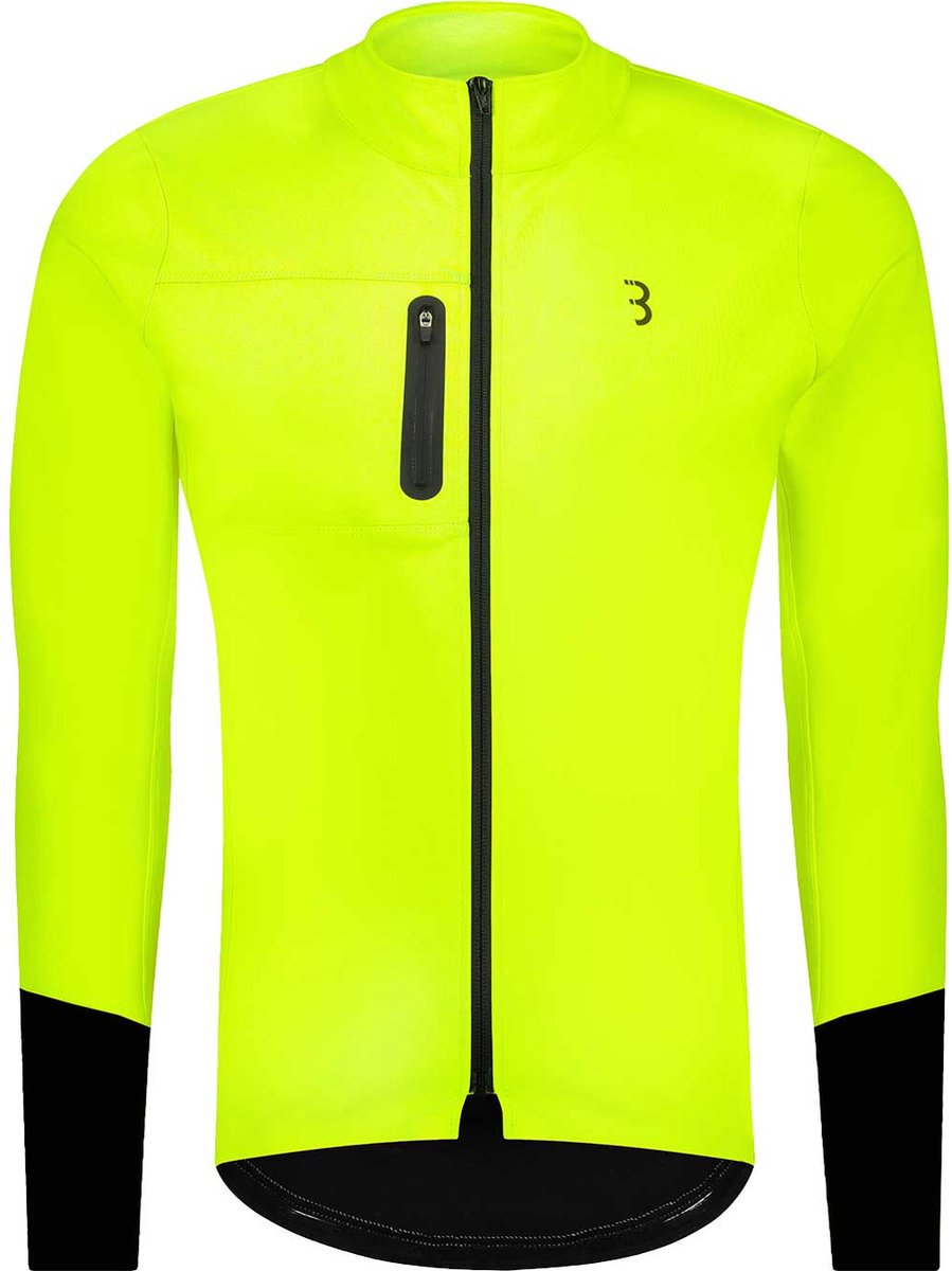 Bbb cycling coldguard fietsjack - winterjas - winddicht en waterafstotend - racefiets kleding - neon geel - maat s - bbw-456