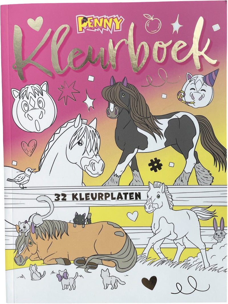 Penny kleurboek voor kinderen - kleurboek - kleurboeken - tekenen - paarden spullen - tekenboek - kleuren - kleurplaten - unicorn speelgoed - knutselen - paard - pony's - pony - paarden speelgoed - cadeau meisje