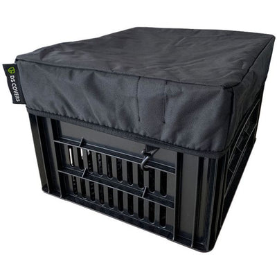 Ds covers fietskrathoes crate m (kratten t m 35 t m 45 cm) - zwart