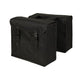 Greenlands Tas dubbel zwart-zwart. afmeting 37x34x14cm.totaal inhoud 40L