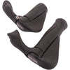 Ergotec handvatpaar mf2 kraton aluminium 130 + 87 mm - zwart