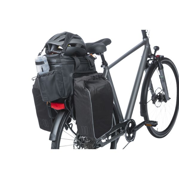 Basil gepäckträgertasche miles xl pro trunkbag miles xl pro mik 2.0 black orange