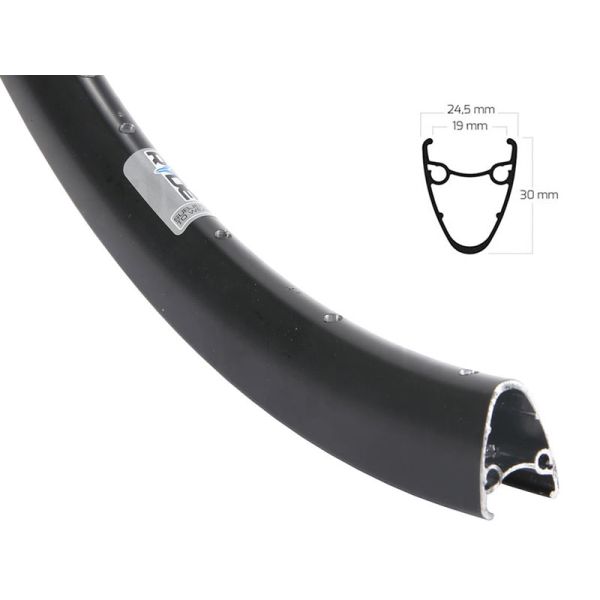 Ryde velg dutch 19 - 28 622 x 19c aluminium 36 gaats disc - zwart