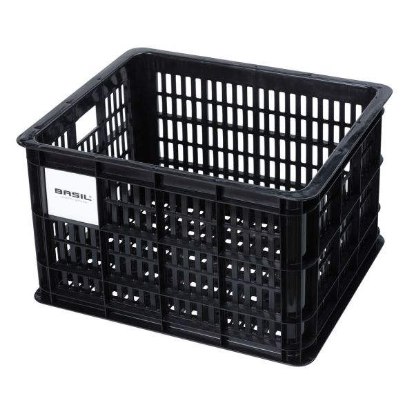 Basil fietskrat M - medium - 29.5 liter - zwart