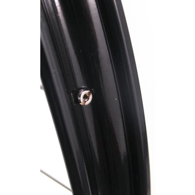 Voorwiel 28 x 1 1 2 - aluminium ryde velg - verchroomde naaf - zwart