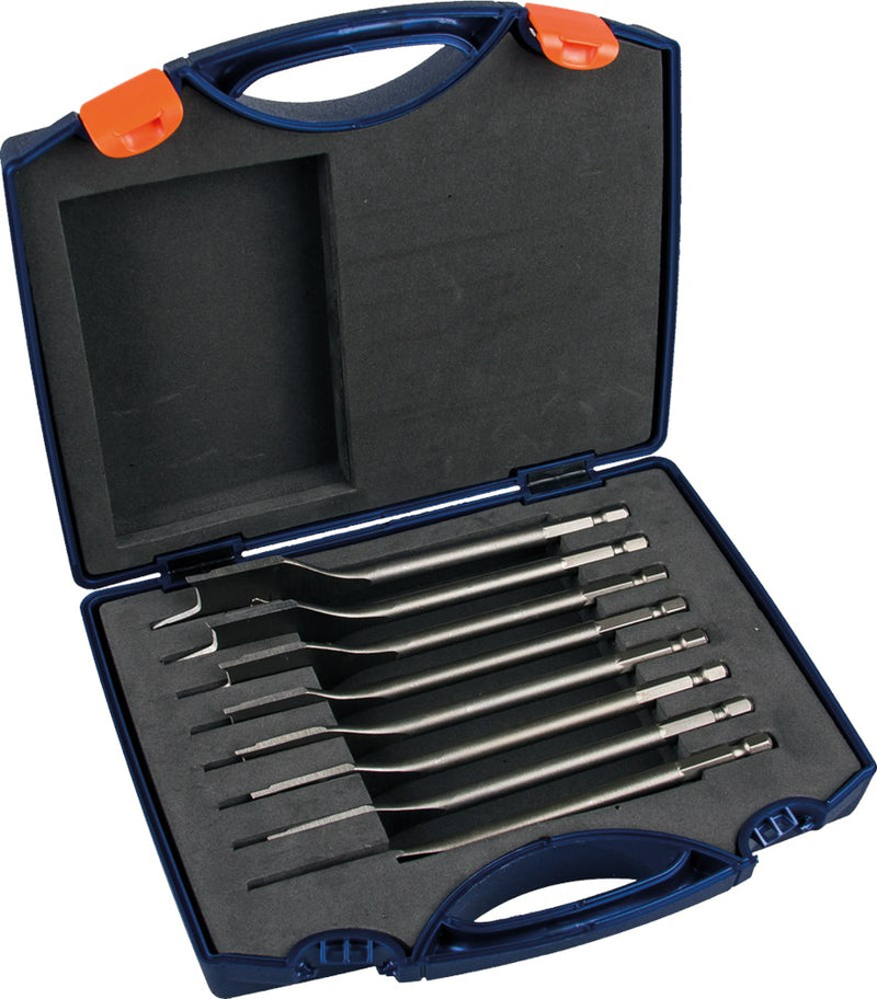 Rotec 8 dlg.speedborenset 12-14-16-18-20-22-25 en 32 in kunststof koffer - 900.1022k - 900.1022k