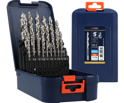 Rotec spiraalborenset 1-13x0.5 hss-g 25-delig