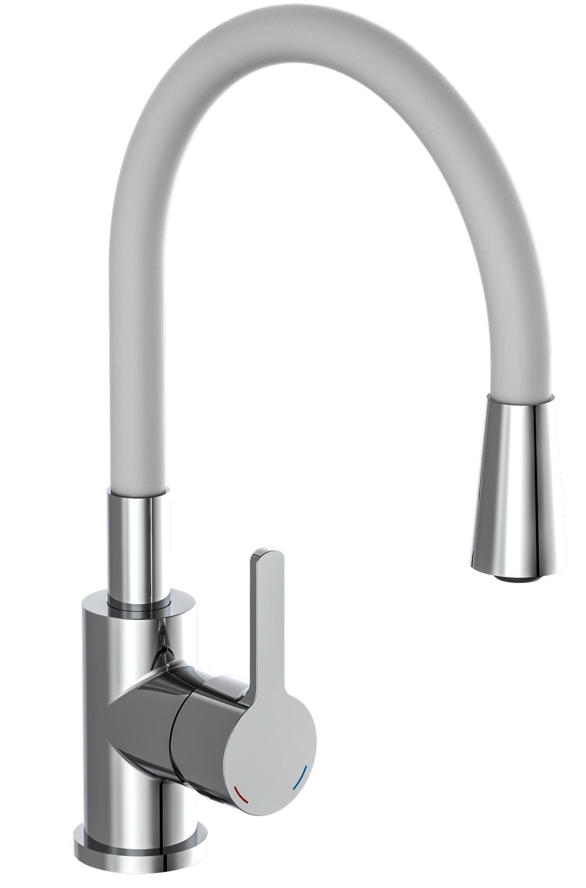 Hg eisl flexo mengkraan keuken | chroom-lichtgrijs - ni186fl ni186fl