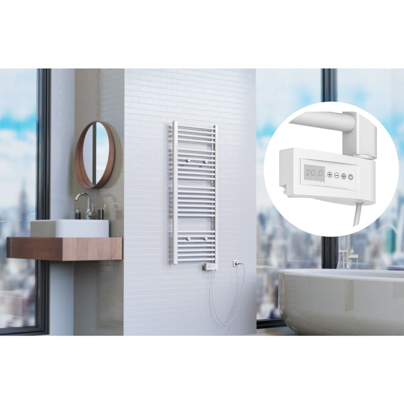 Eisl badkamerradiator met timer 120x50x15 cm wit
