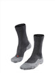 Falke tk5 anti-blaar dun wol functioneel materiaal wandelsokken heren grijs - maat 46-48
