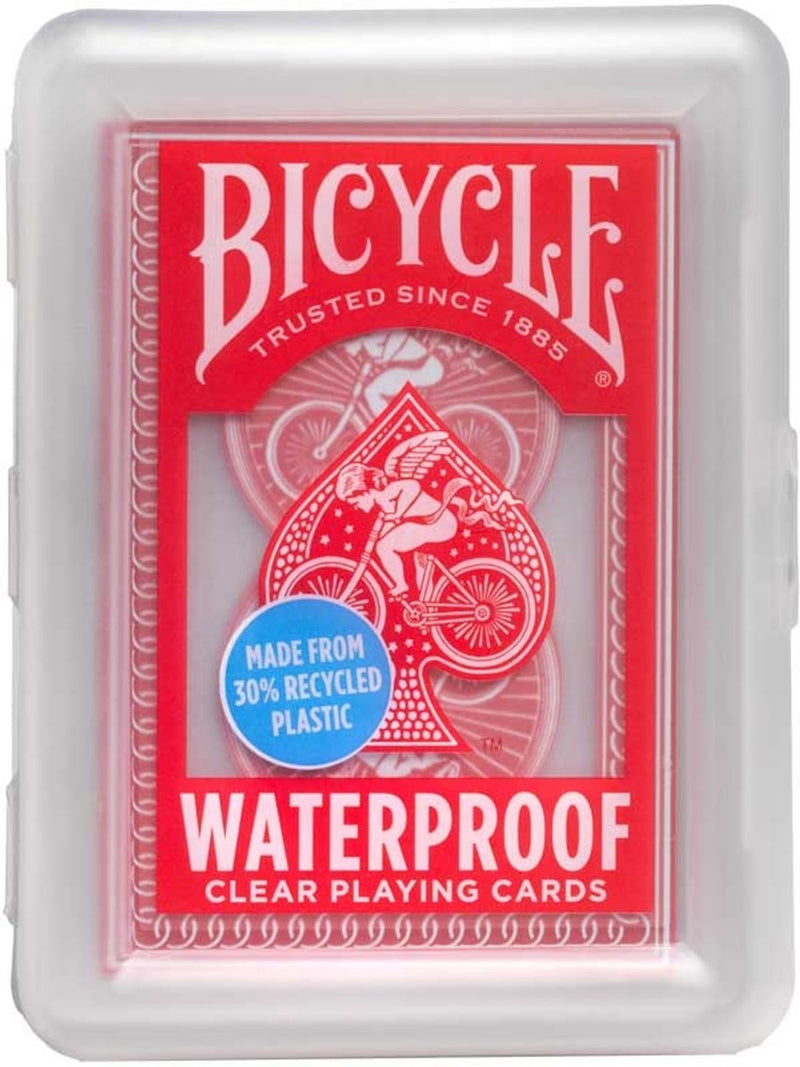 Bicycle ® waterproof - waterbestendige plastiek speelkaarten - plastiek opbergdoosje - zomerspeelgoed