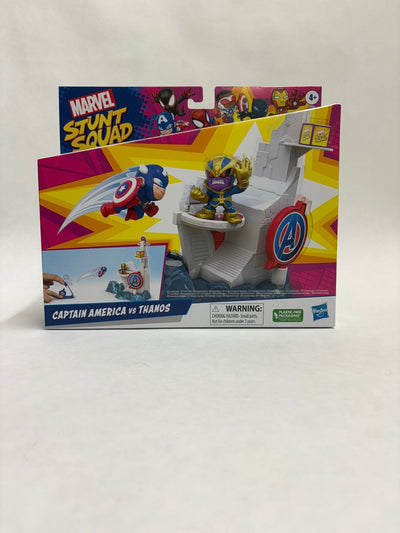 Marvel captain america vs thanos hasbro stunt squad speelset