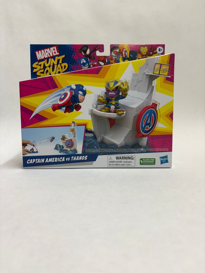 Marvel captain america vs thanos hasbro stunt squad speelset