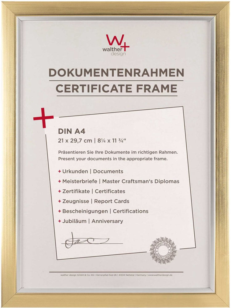 Walther beyond - fotolijst - fotoformaat 21x29,7 cm (din a4) - champagne