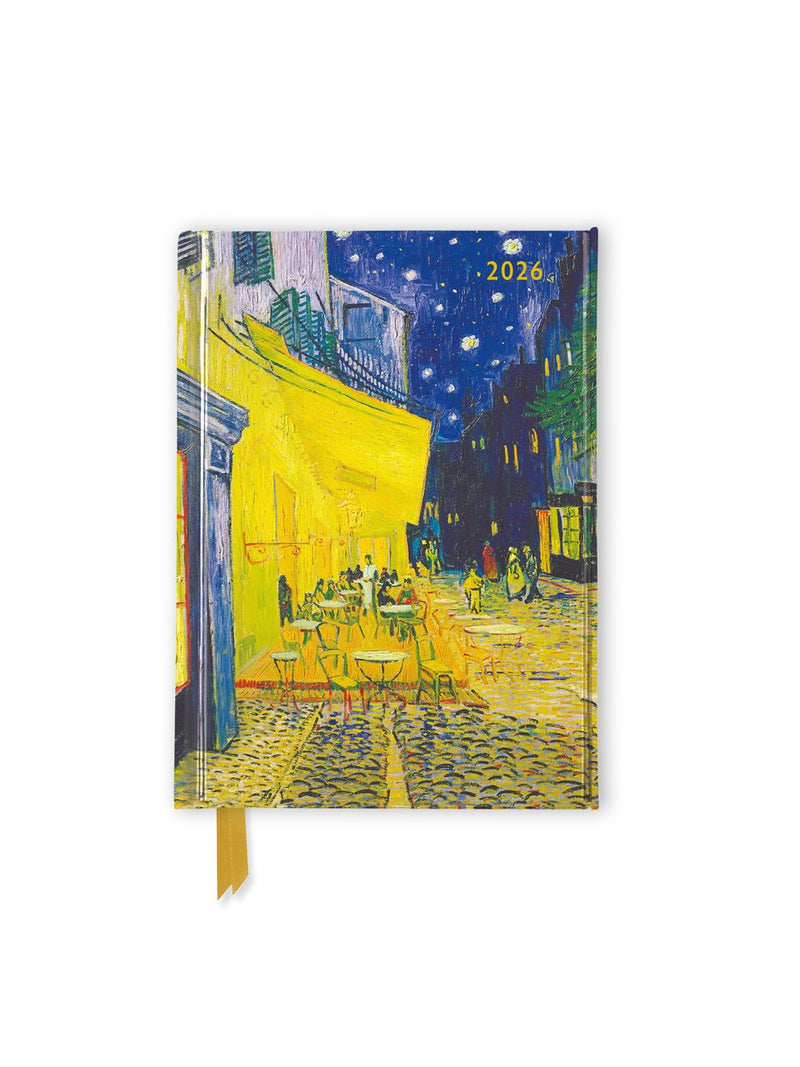 Vincent van gogh : café terrace 2026 luxury pocket diary planner - week to view