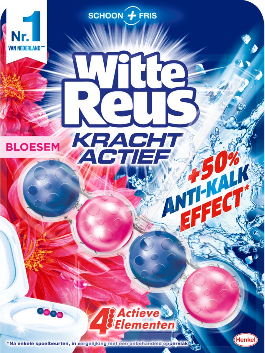 Witte reus toiletblok kracht actief bloesem